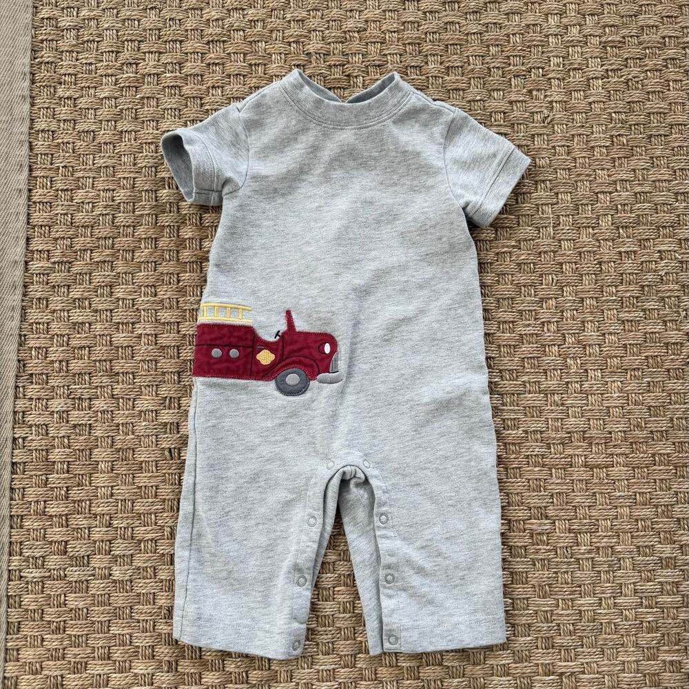 2003 Gymboree Firetruck Embroidery Baby Boy’s One Piece Size 3-6 Months